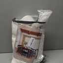 102 Inch Long Curtains Pinch Pleat Linen Curtains for Living Room Bedroom 2 Panels Natural Cream Light Filtering Privacy Neutral 102 Inch Pleated Drapes Hooks Rings Back Tab for Window Sliding Door