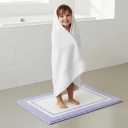 GRANNY SAYS Microfiber Bathroom Rugs Non Slip Washable, Water Absorbent Bathroom Mats for Tub, Soft Bath Mats for Bath Floor & Shower, Bath Rug, 20" x 32", Purple (1'8" x 2'8" (Rectangular))