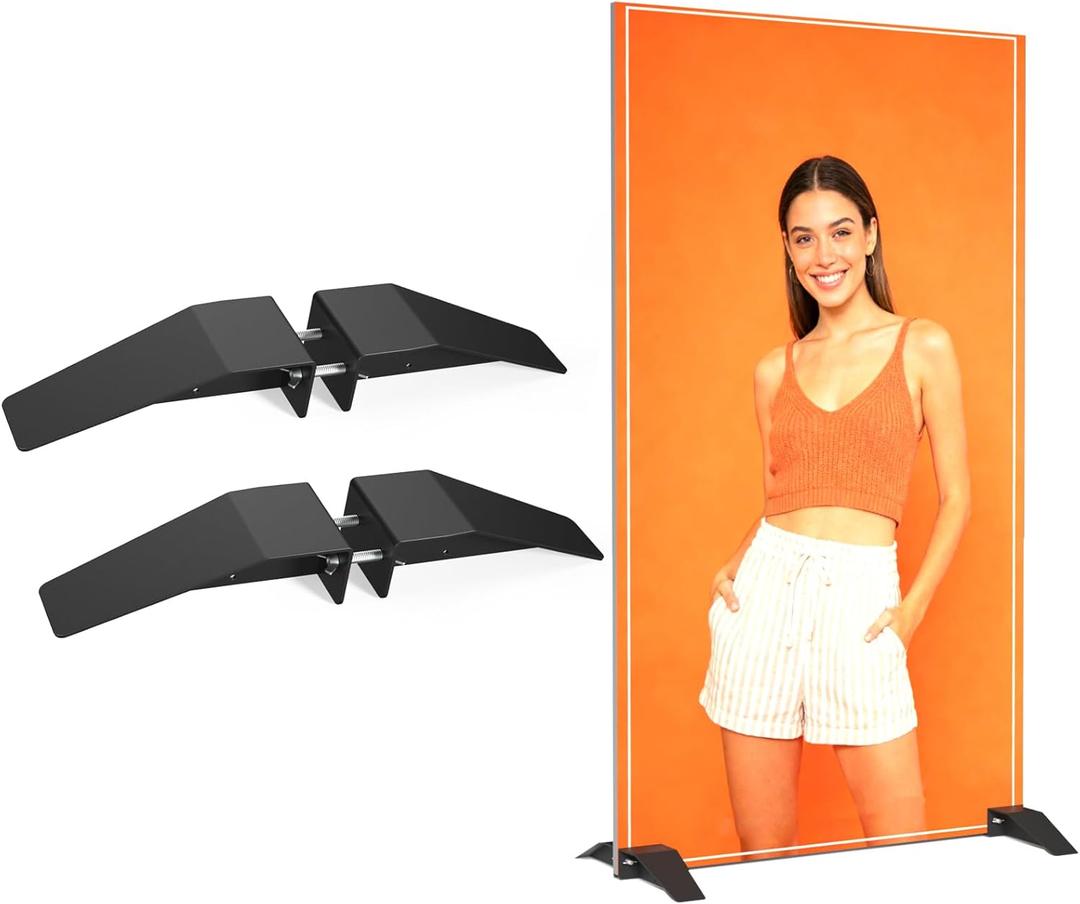 Foam Board Stand Heavy Duty Stainless Steel Adjustable Sign Holder Base for Any Size Board Ideal for Commercial Advertising, Events, Store Displays (Enhanced Edition)