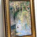 Gold Framed Vintage Monet Style Canvas Wall Art 16x24 inch