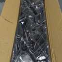 Delifox 7-Compartment Wall Mounted Hanging File Organizer Cubicle Wall File Holder Vertical Document Organizer for Office Home, Black