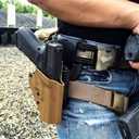 QLS Quick Locking System Kit Included QLS Fork and Receiver Plate with Mid-Ride UBL Universal Belt Loop for Duty Belt Holster