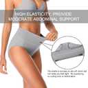 High Waisted Postpartum Underwear Womens Cotton Underwear Soft Breathable Full Coverage Stretch Panties Multipack (L)