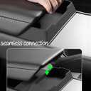 Sunglasses Organizer,Center Console Sunglasses Storage,Armrest Box Silicone Eyeglasses Storage Box Compatible with Tesla (Model y Juniper)