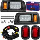 Golf Cart LED Light Kit for Club Car DS 1993-Up Gas and Electric Models, Club Car DS 12V Headlight Tail Light Kit, Factory Style Lighting Kit Assembly, Street Legal, OEM 101988002 101988001 1017035