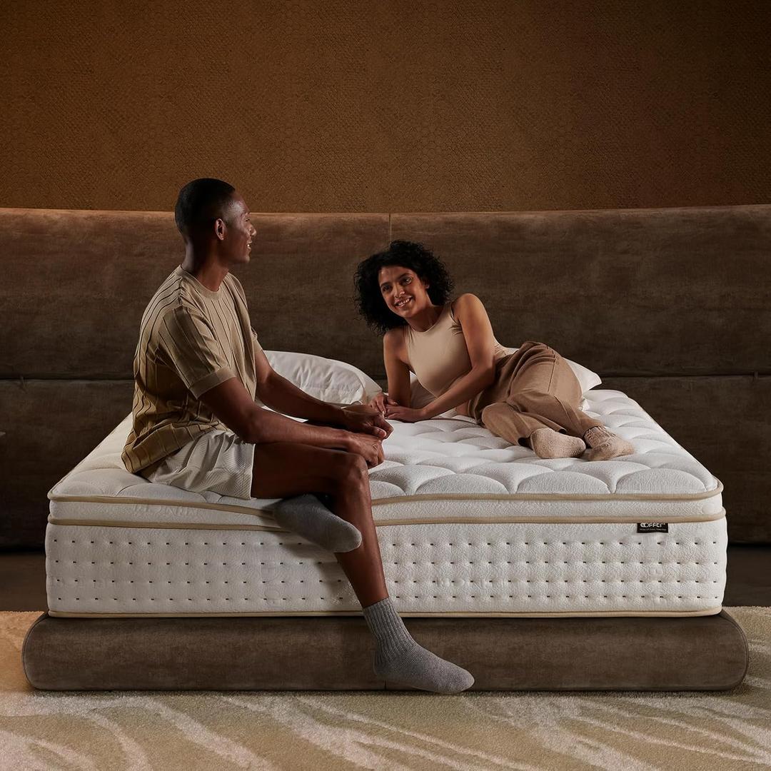 King Mattress 14 Inch, Medium Firm Hybrid with Memory Foam for Pressure Relief & Spinal Alignment - Supportive Comfort Without Sinkage, Superior Zoned Support, Extra Lumbar Support, Motion Isolation