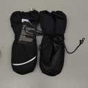 MCTi Kids Mittens Waterproof Winter Ski Warm Sherpa Lined Long Cuff with String