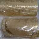 Eywamage Gold Flameless Pillar Candles with Remote, Flickering LED Wax Candles Battery Operated Set of 3