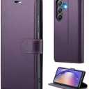 for Samsung Galaxy S26 6.3" Wallet Case, PU Leather Folio Flip Cover with Kickstand, RFID Blocking Credit Card Slots & Shockproof Protection (Purple, Samsung Galaxy S26)