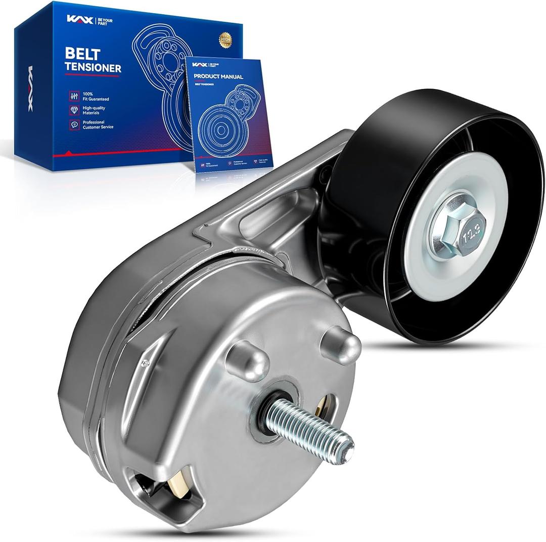 KAX 38279 Belt Tensioner Pulley Compatible with Ford Escape 2005-2008, Ford Fusion 2006-2009, Ford Five Hundred 2005-2007, Ford Freestyle 2005-2007,Mercury Mariner 2005-2008,Ford Thunderbird 2002-2005