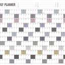 Yearly Wall Calendar with Holidays, Full Year Calendar One Page, Annual Year Wall Calendar with Stickers, Horizontal, 23"X 33" (Open), Paper Folded