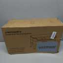 URPOWER 3-in-1 Elevated Dog Bowls - Mess Proof Double Deck 4 Height Adjustable Raised Stand with 2 Stainless Steel Food Bowls & Licking Plate for Small, Medium & Large Dogs (Black)