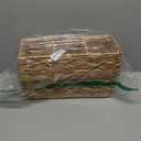 2 Pack 3-Section Wicker Baskets, Water Hyacinth Storage Bin, Handwoven Desk Organizer, Toilet Paper Container, Rectangle Holder for Counter Top Toilet Tank Shelves Coffee Bar Pantry