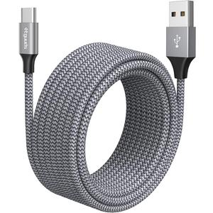 etguuds Long USB C Cable 10ft, 1-Pack, Braided USB A to USB C Charger Cable, Type C Charger Cord Fast Charging for iPhone 16 15 Series, Samsung Galaxy S25 S24 S23, Pixel, Switch and More