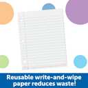 Learning Resources Magnetic Notebook Paper - Giant Magnetic Lined Paper for Whiteboard, Dry Erase Board with Lines for Writing, Elementary Classroom Must Haves, Classroom Handwriting Whiteboard
