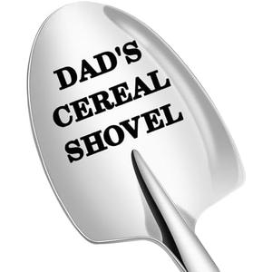 Pack of 2, Dad Gifts Christmas Gifts for Dad from Daughter Kids - Personalized Gifts for Dad Who Wants Nothing - Stocking Stuffers for Mens Gifts Ideas Birthday Father's Day Gift Dad's Cereal Shovel