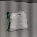Dyfhoju 100 Pcs 2.5 Mils White Small Plastic Bag for Business with Die Cut Handle 6 x 8 in Reusable Thick Merchandise Shopping Bag for Retail Glossy Boutique Treat Goodie Gift Wrapping Party