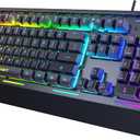 TECKNET Gaming Keyboard, 15-Zone RGB Illumination, All-Metal Panel Keyboard, IP32 Waterproof, 25 Anti-Ghosting, Quiet Typing, USB Wired Ergonomic Keyboard for Windows XP/Vista/7/8/10/11