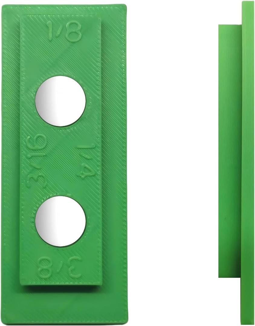 Stud and Trim,4-in-1 Trim Reveal Tool - 1/8", 3/16", 1/4", 3/8" trim reveal gauge for Accurate Jamb Marking,Magnetic Stud Finder for Locate Screws,(Green)