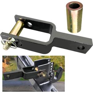 Versatile Quick Hitch Adapter with Adapter Sleeve Used to Adjust Top Link Bracket Movements for Category 1 Quick Hitch