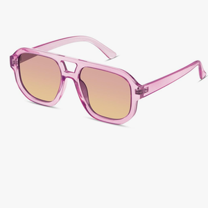livho Trendy Polarized Square Aviator Sunglasses Women Men Square Eyewear Frame, Retro Sun Glasses for Women Men 2025 Shades