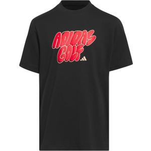 adidas Boys Graphic T-Shirt (Small, Black)