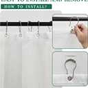 KOMLLEX Mid Century Boho Shower Curtain for Bathroom Decor Abstract Modern Sun Minimalist Aesthetic Arch Curve Leaves Geometric Neutral Fabric 12 Hooks Green 72Wx72H Shower Curtain with Snap-in Liner