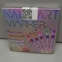 Nail Art Pens 12 Colors - 3D Quick-Dry Nail Art Markers for Kids, Girls, Drawing Painting Liner Brush for Painting, Drawing, Lines & Designs, Gifts for Women Girls