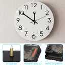 Wall Clock Mechanism Replacement : Creative Wrench Shpaed Clock Hands and Motor Kit - Clock Parts Battery Operated Kit DIY Clock Making Kit (Black 1)