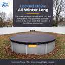 Blue Wave Arctic Armor 15-ft Round Above Ground Pool Winter Cover, Navy