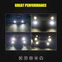 AUXLIGHT 881 889 886 894 862 896 898 LED Fog Light Bulbs 6000K Xenon White, Super Bright High Power COB Chips LED Fog Daytime Running Lights DRL Bulbs Replacement for Cars, Trucks (Pack of 2)