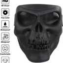 Spooky Skull Face Mask for Airsoft Paintball Motor Racing Polarized Lens (Black)