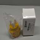 Kanayu EV Charger Adapter Compatible with NEMA 6-50P to 14-50R 50 Amp 3 Prong Welder Plug to 4 Prong Charging Connector, Welder Welding Charger Power Cord Adapter, EV use only, not for RV (Yellow)