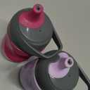 Tommee Tippee Insulated 9oz Sporty Spout Toddler Water Bottle, No Spill, Sippy Cups for Toddlers 1-3, Two-Piece Valve Helps Stop Spills, Lilac & Plum, BPA Free, Pack of 2