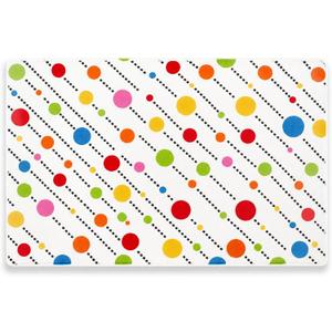 Breling Classroom Rugs Elementary, Polka Dot Classroom Rug 6 x 9 ft