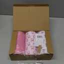 Retisee 3 Pcs Coquette Pink Bow Flameless LED Candles with Remote Pink Bow Room Decor 3x6 Inch Color Changing Battery Operated Pillar Candles for Party