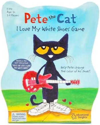 Educational Insights Pete The Cat I Love My White Shoes Game Board Game for Toddlers & Preschoolers, Gift for Toddlers Ages 3+