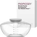 Momcozy Original Replacement Accessories for Upgraded Mobile Flow | Upgraded M9,Original Upgraded M9 Breastfeeding Parts, Container, 1 Pack (Storage Bottle, Transparent)
