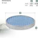 Vent Systems 8" Filter Replacement - Duct Filter - G4 Class Filtration Purifier System with Steel Mesh Screen - Air Vent Filters for Dust Collection/Air Purification - Rigid/Flexible Vent Hose