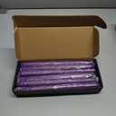 NIKY 10 inch Taper Candles Set of 12 Unscented Dripless Candlesticks 8 Hours Long Burning for Home Decoration Wedding Parties and Special Occasion Purple