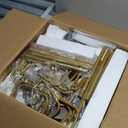 ALLSTAND Rotating Bookshelf, 4 Tier Spinning Bookshelf Tower, 360° Display Unique Round Bookcase, Floor Standing Corner Revolving Bookshelf Storage Organizer for Small Spaces, Home Study Office, Gold