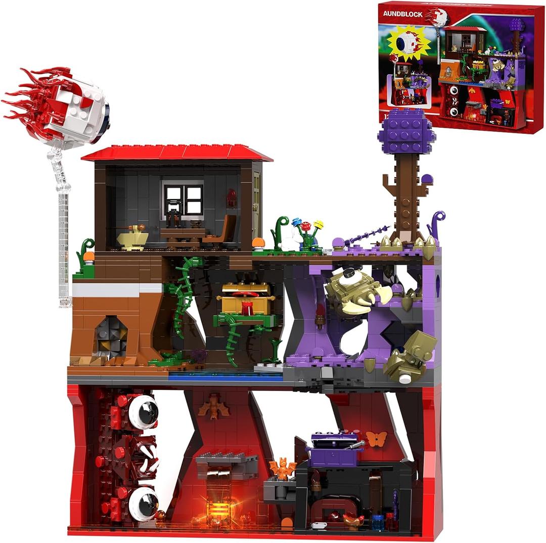 Sandbox Adventure Game Building Block Toys, Game Map Creative Building Toys, Eater of Worlds Compatible with Lego, Christmas Birthday Gift for Adult and Kids 12+ (1177Pcs)