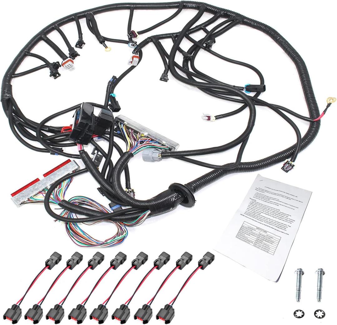 5.3 Wiring Harness ls Engine Wiring Harness Compatible with 1999-2006 DBC LS1 4.8 5.3 6.0 Vortec Drive by Cable 4L60E, with Wiring Guide Manual