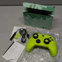 W&O Wireless Controller for With Xbox One, Xbox Series X/S, Xbox One X/S, PC, With RGB LED Light, Mappable Buttons, With 2.4GHZ Wireless Adapter Gamepad (Electric Volt)