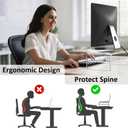 Egchi Acrylic Monitor Stand Riser, 2 Tier Clear Computer Monitor Stand for Home Office Business, PC Desk Stand Monitor Riser for Keyboard Storage, Laptop, Printer and TV Screen -12x7.2x5.12 inches