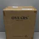 OYEARS 23" Rustic Farmhouse Table Lamp Country Cottage Lamps for Nightstand Tree Trunk Wood Grain Lamp for Bedroom Living Room with Oatmeal Fabric Round Shade Resin Bedside Lamp (Twig Dark Brown)