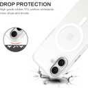 BENTOBEN for iPhone 16 Case, iPhone 16 Magnetic Case [Compatible with MagSafe] Translucent Matte Frosted Slim Shockproof Women Men Girls Boy Protective Phone Case Cover for iPhone 16 6.1",White