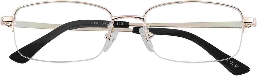 HUIHUIKK Nearsighted Metal Myopia Glasses Everyday Use Mens Womens Distance Spectacles (NOT READING GLASSES)