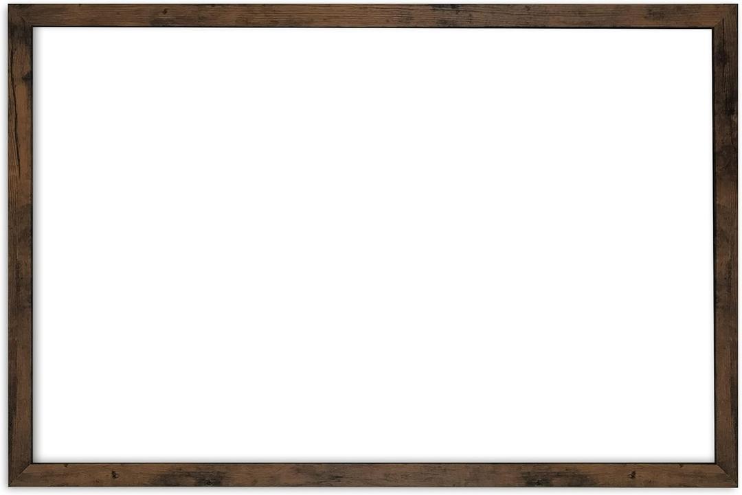 Loddie Doddie Magnetic White Board - 24 in x 36 in, Engineered Wood Frame - Easy Clean Magnetic Dry Erase Board for Wall - Built-in Marker Tray