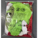 Lobllery Kids Girls Christmas Cosplay Costume Red&Green Furry Monster Hooded Santa Claus Party Outfit